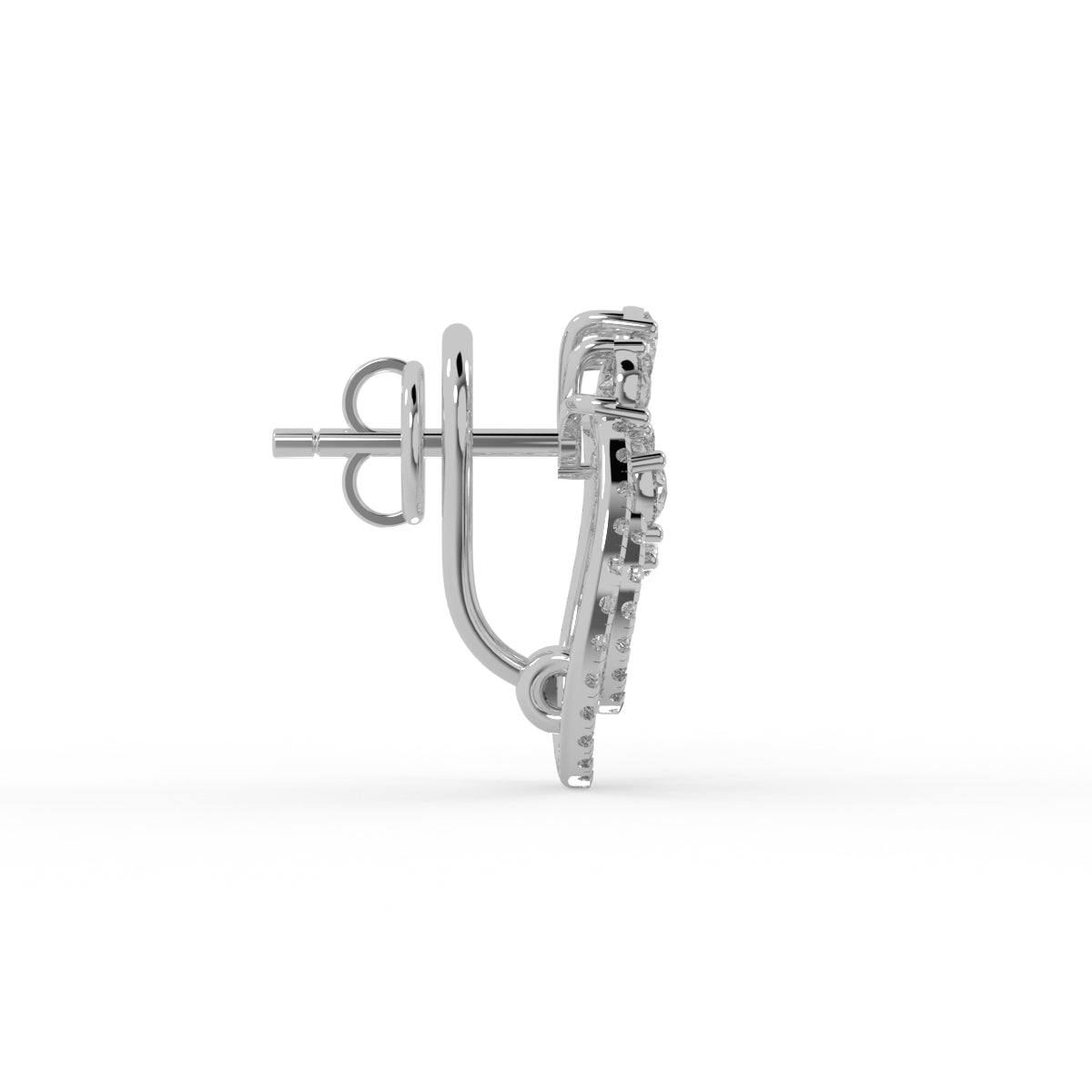Radiant Bloom Diamond Earring