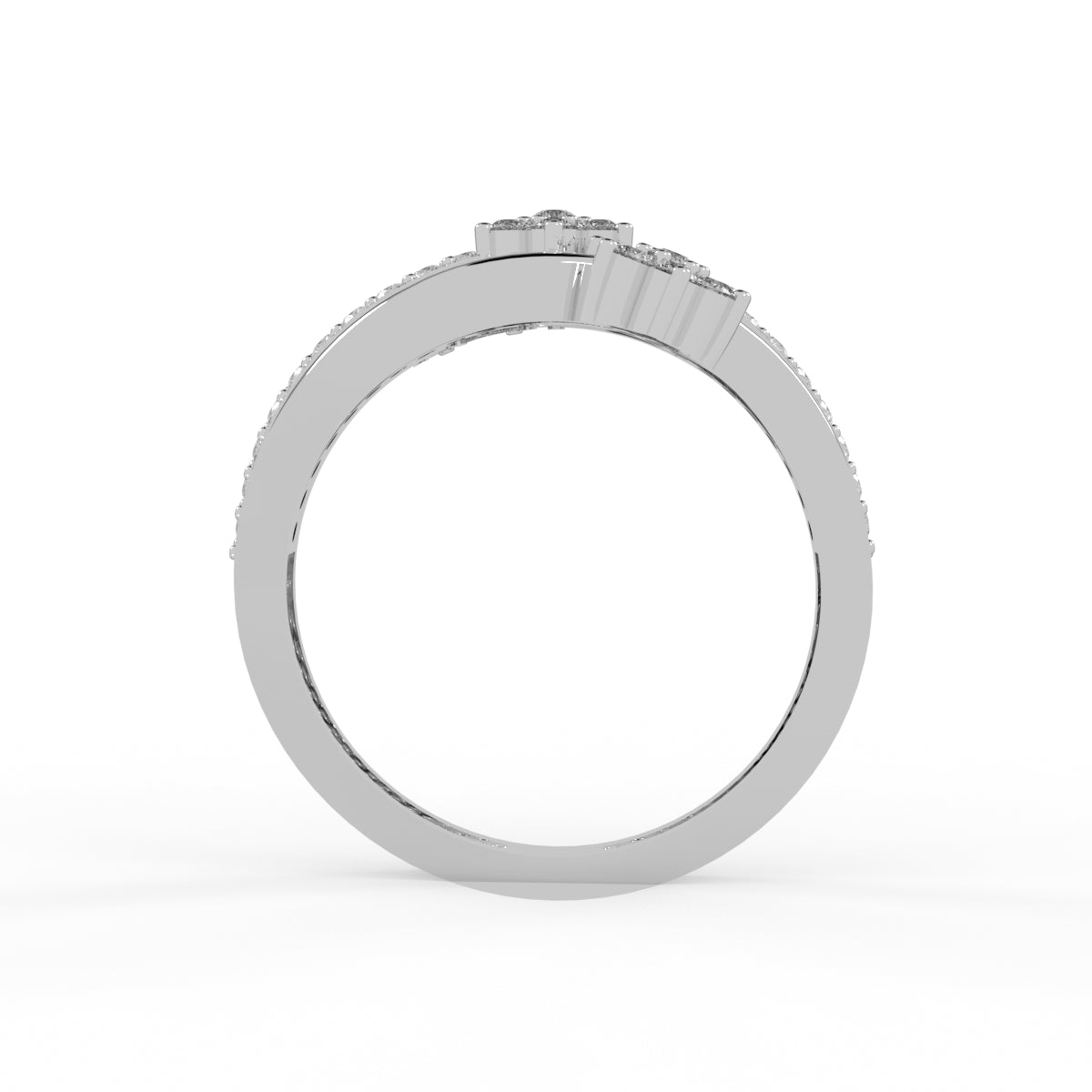 Floral Cluster Diamond Ring