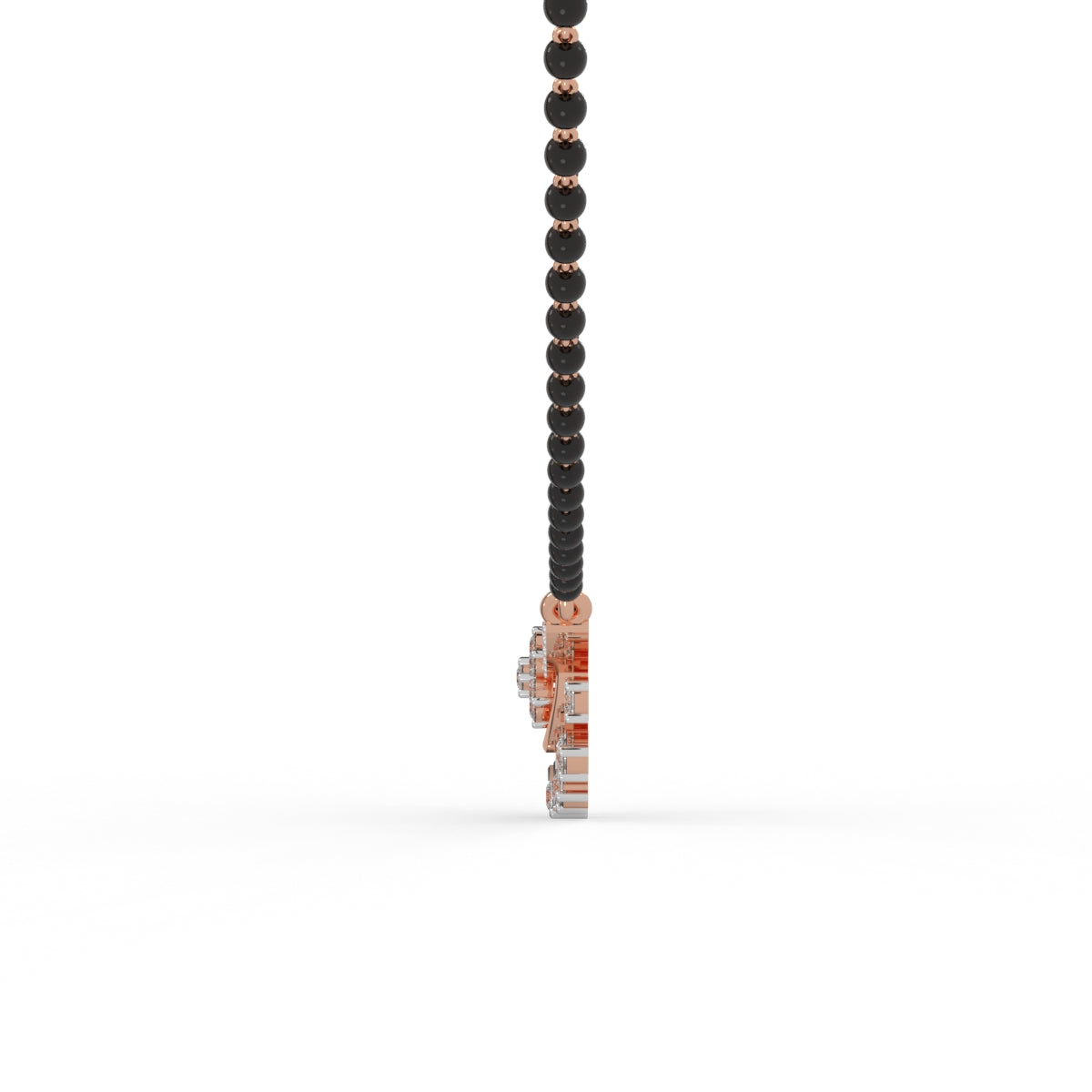 Floral Diamond Mangalsutra Pendant