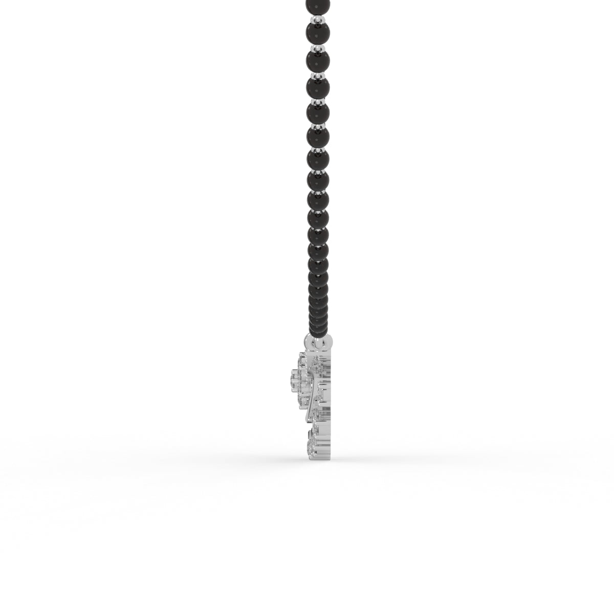 Floral Diamond Mangalsutra Pendant