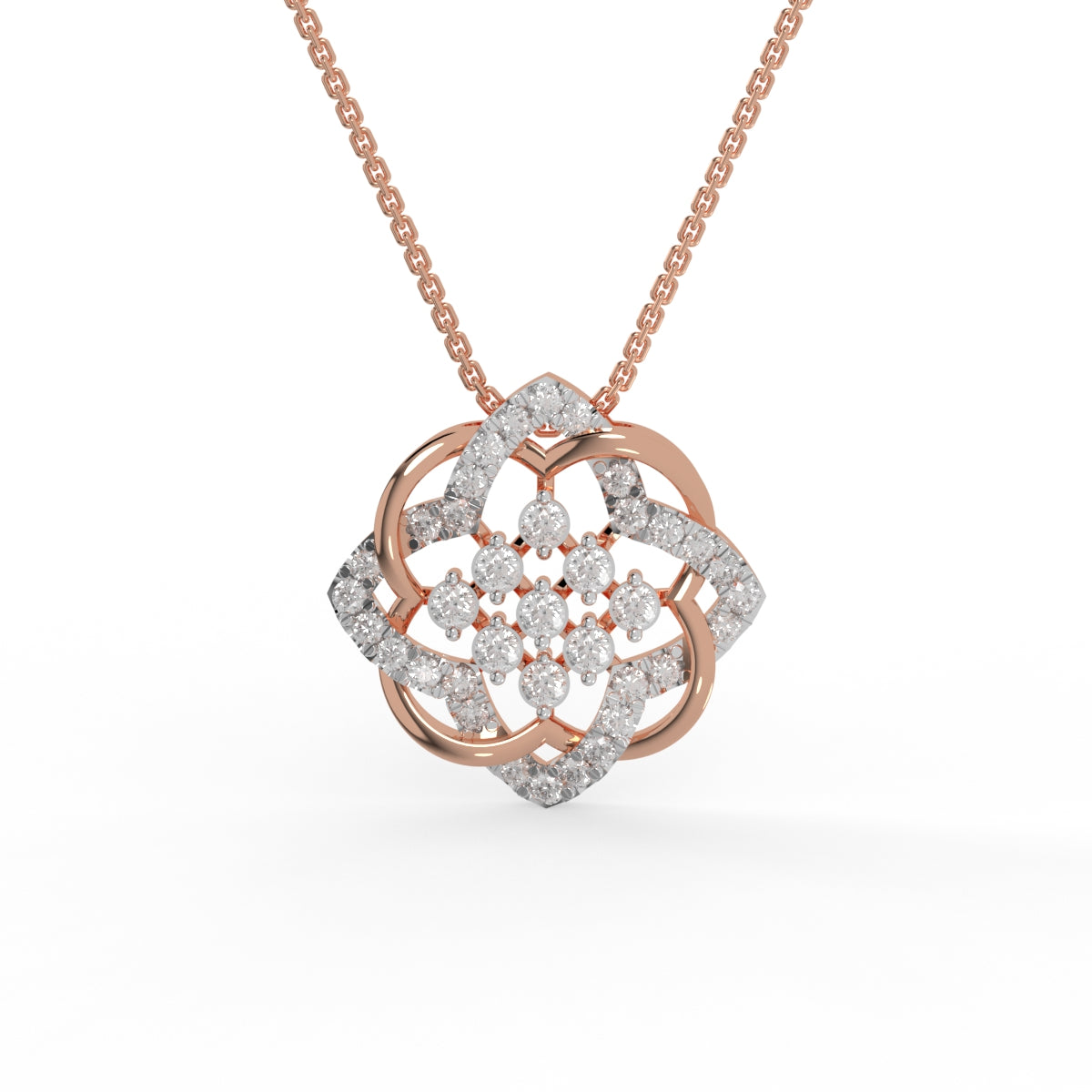 Celestial Bloom Diamond Pendant