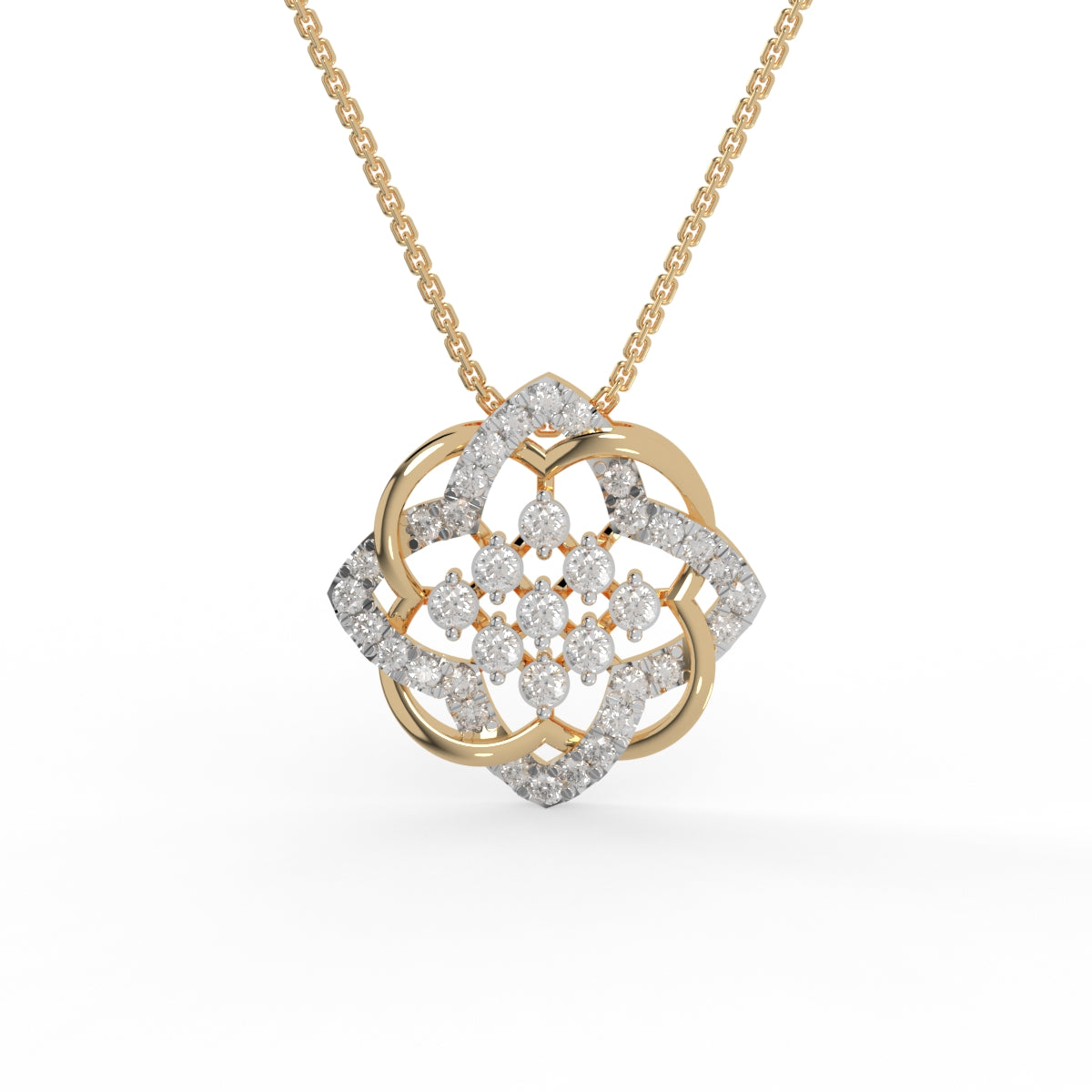 Celestial Bloom Diamond Pendant