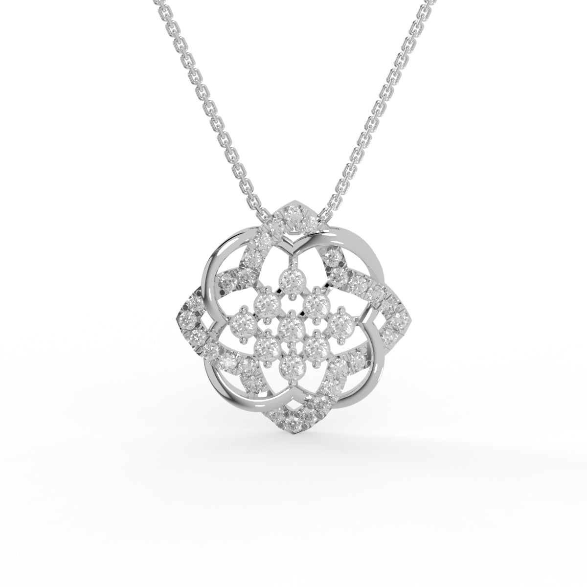 Celestial Bloom Diamond Pendant
