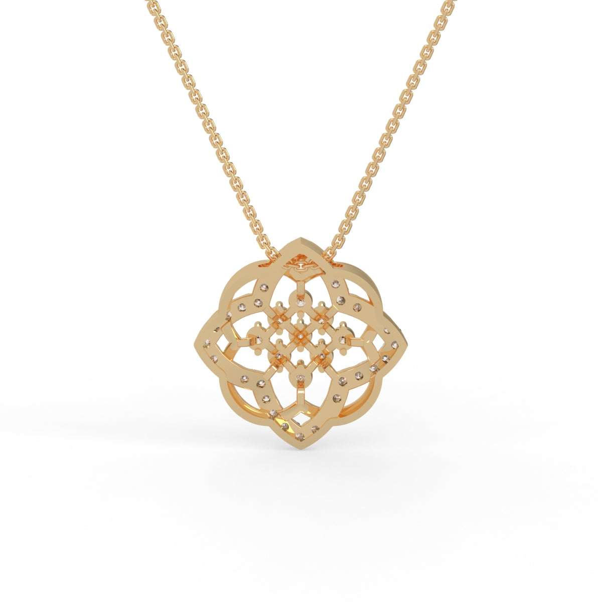 Celestial Bloom Diamond Pendant