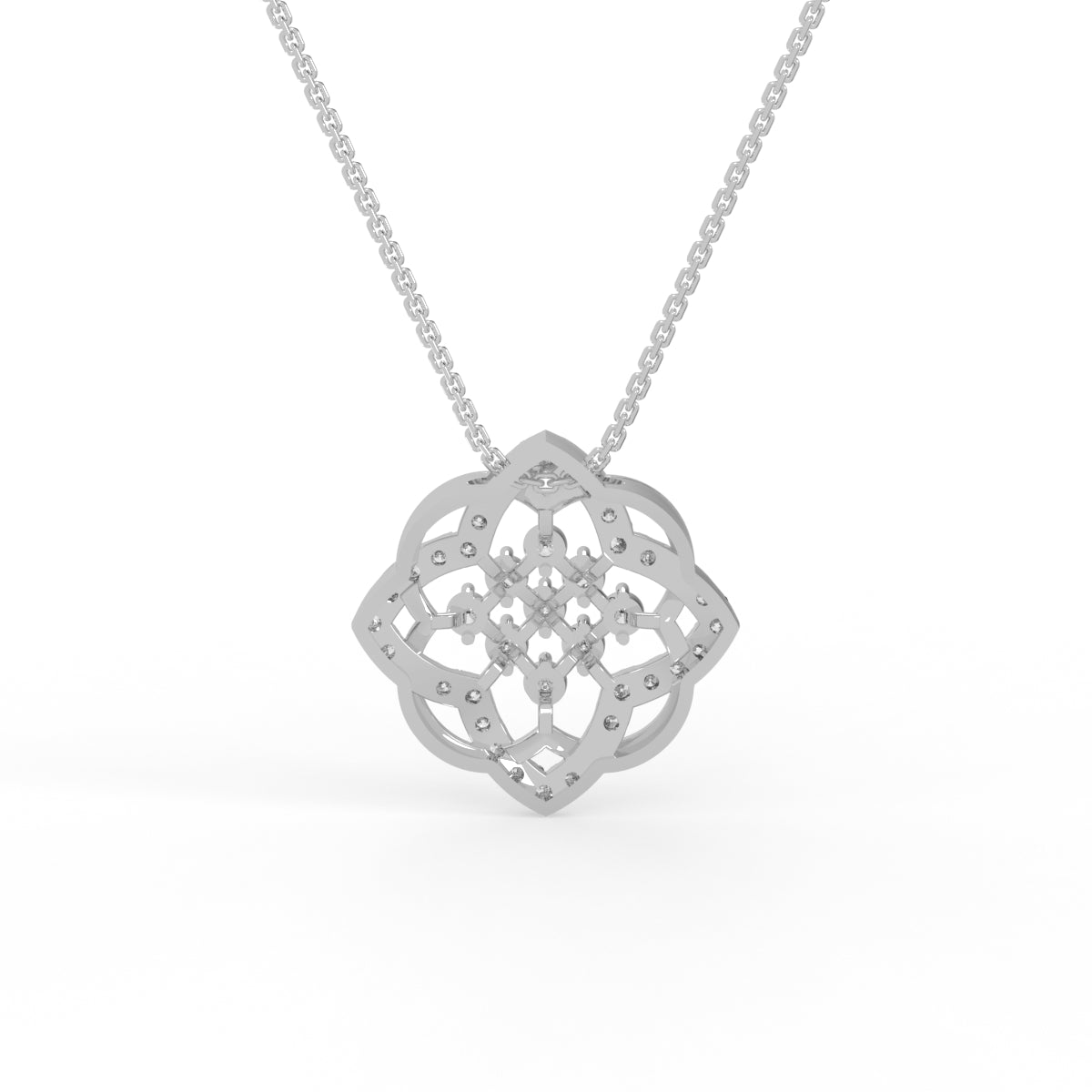 Celestial Bloom Diamond Pendant