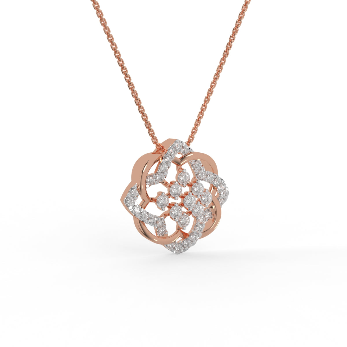 Celestial Bloom Diamond Pendant