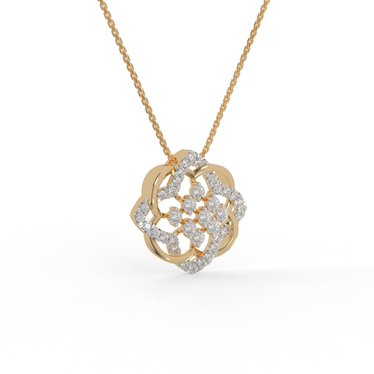 Celestial Bloom Diamond Pendant