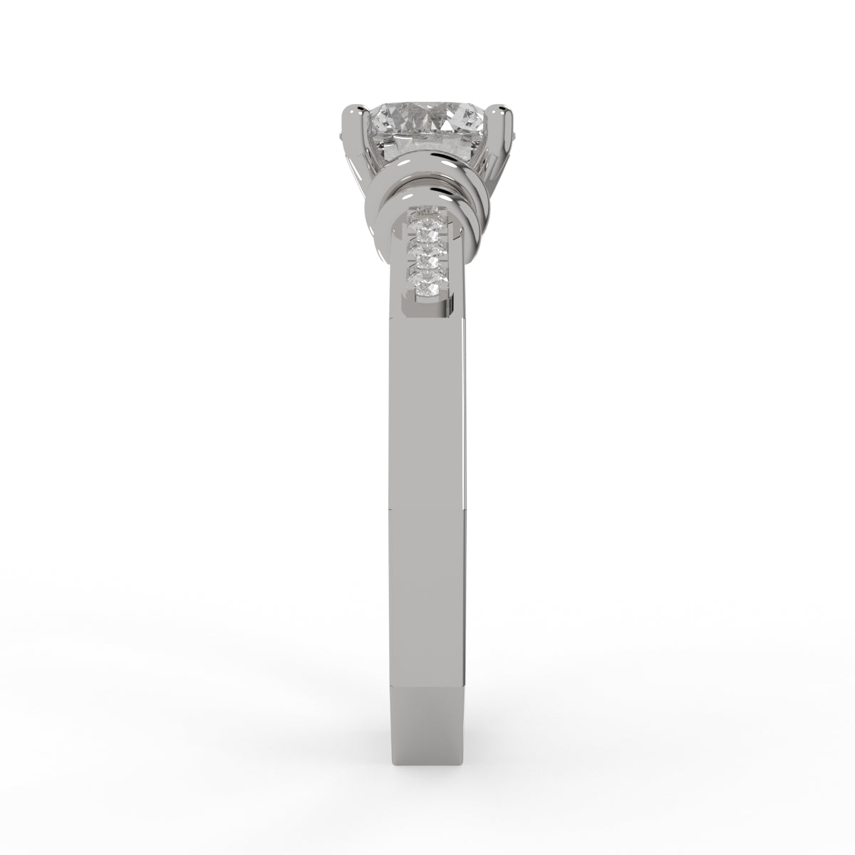 Crystal Edge Solitaire RIng