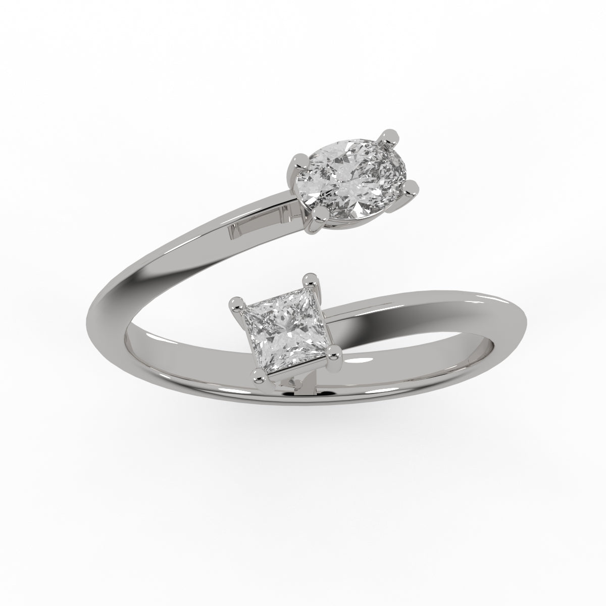 Two Souls Solitaire Ring