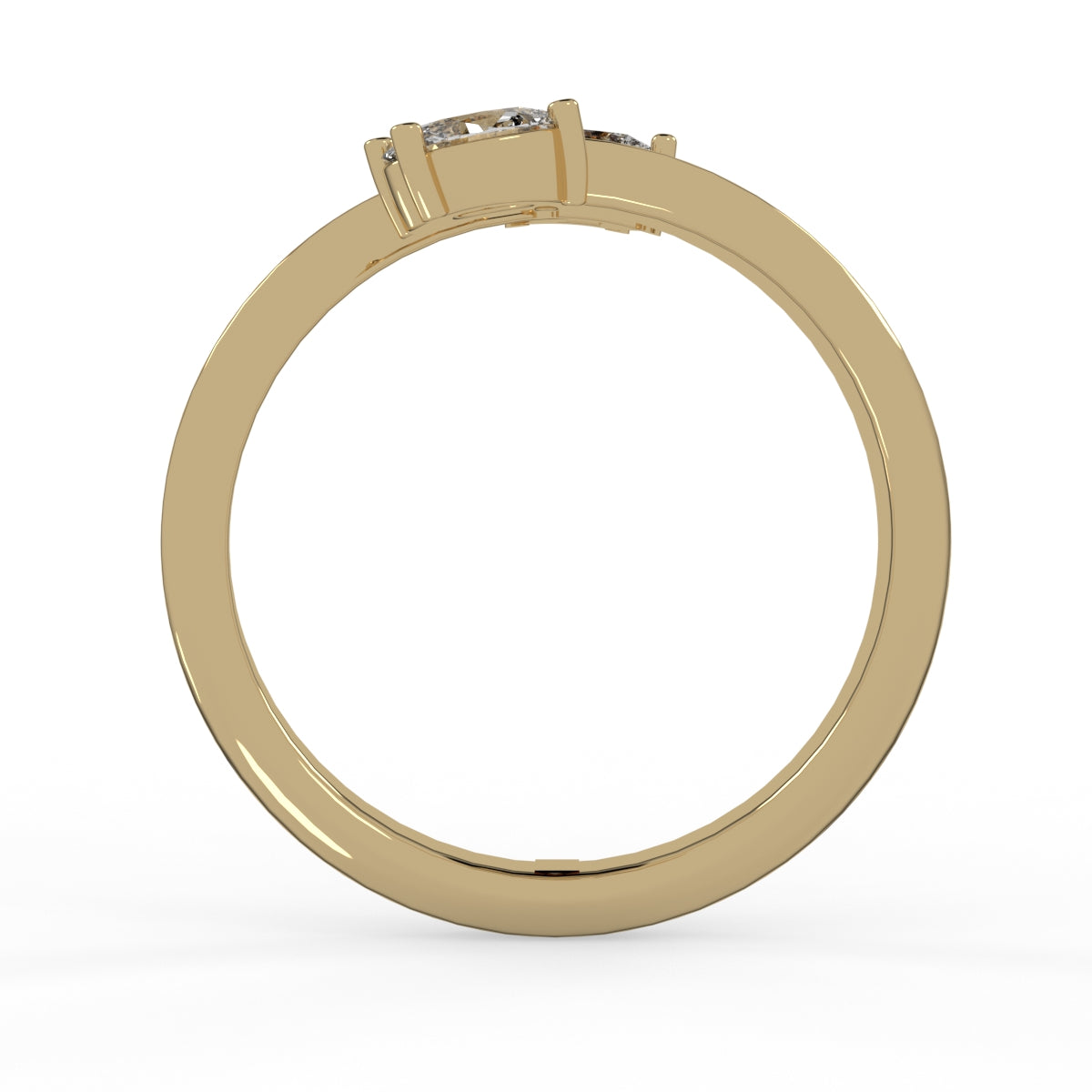 Two Souls Solitaire Ring