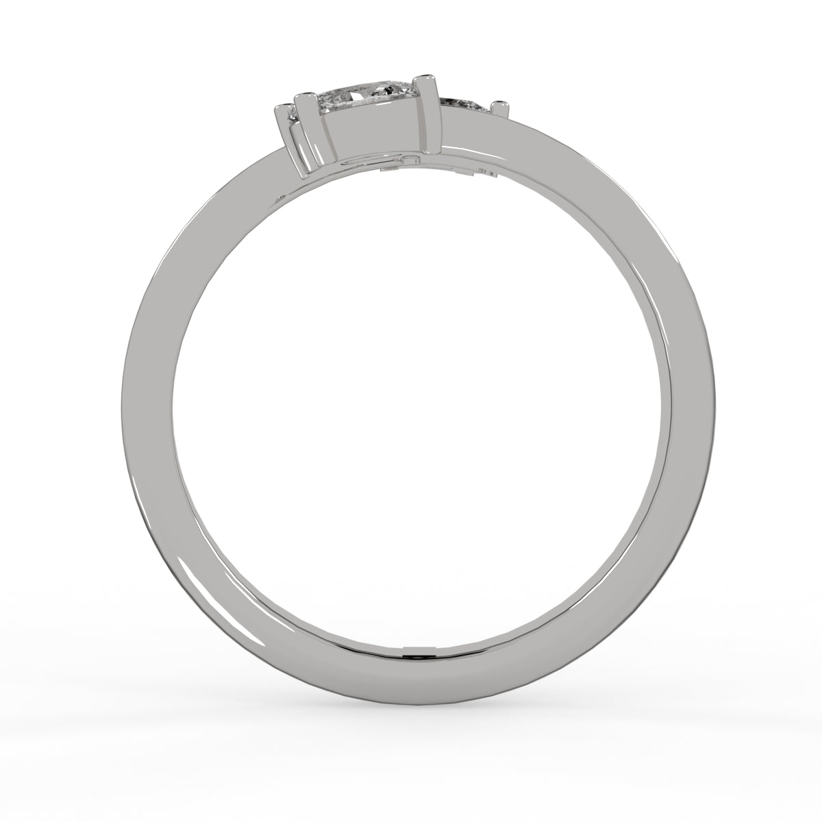 Two Souls Solitaire Ring