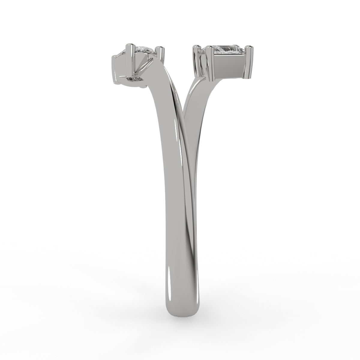 Two Souls Solitaire Ring