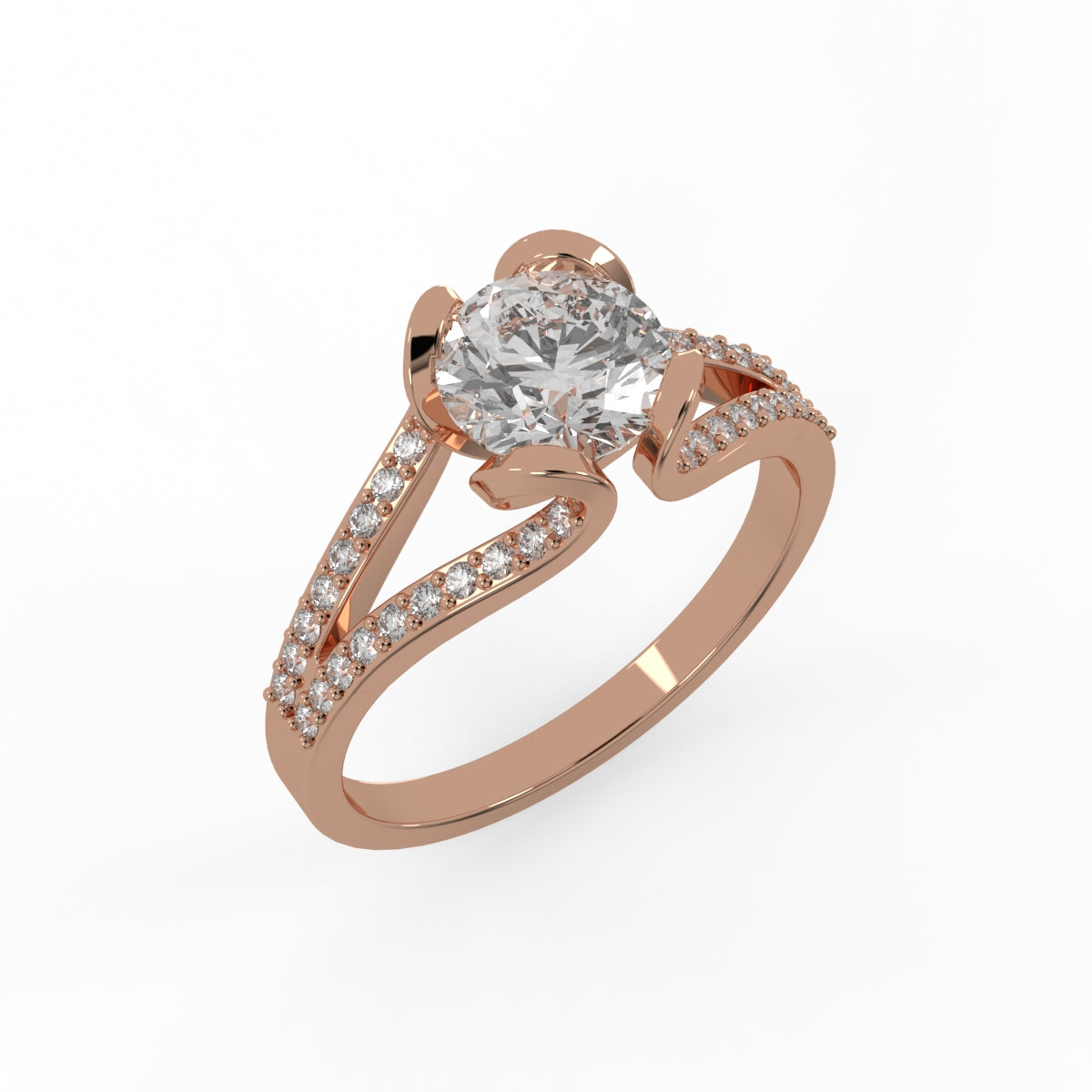 Flora Royale Solitaire RIng