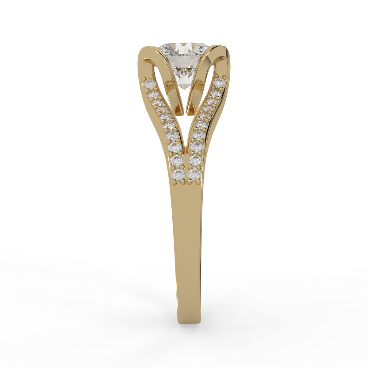 Flora Royale Solitaire RIng