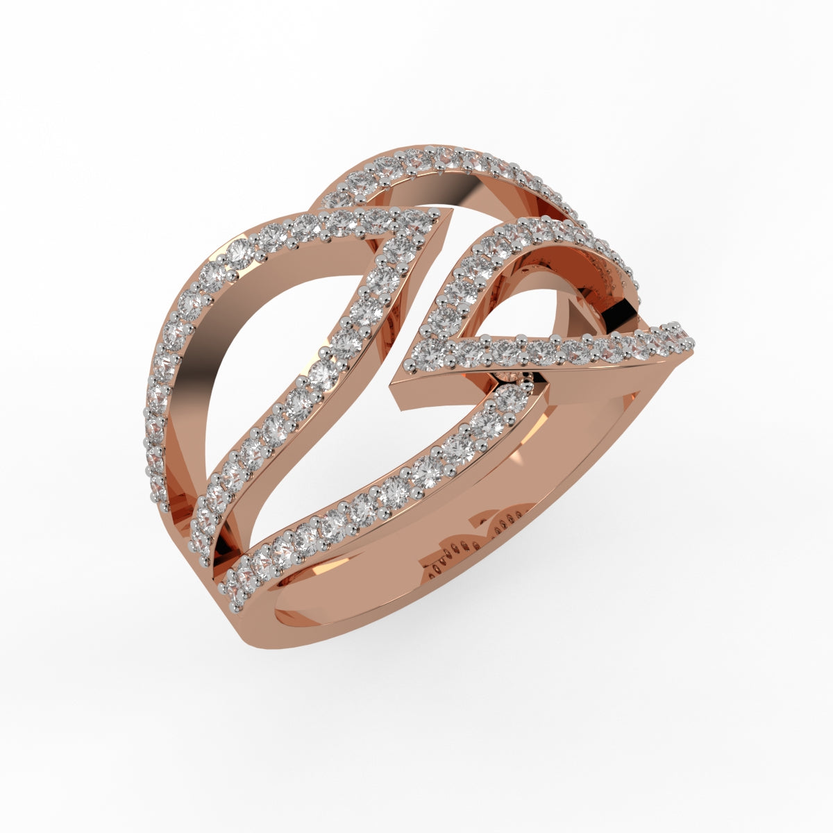 Celestial Ribbon Diamond RIng