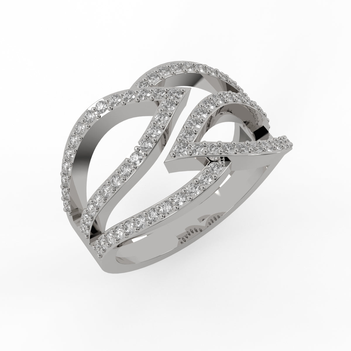 Celestial Ribbon Diamond RIng