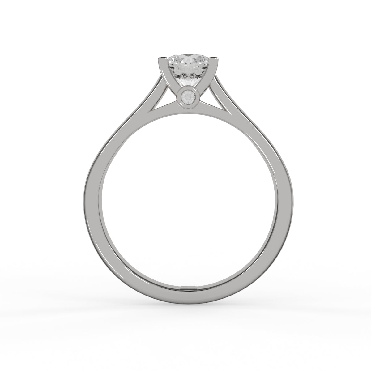 Rose Glow Solitaire Ring