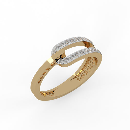 Twilight Flow Wave Ring