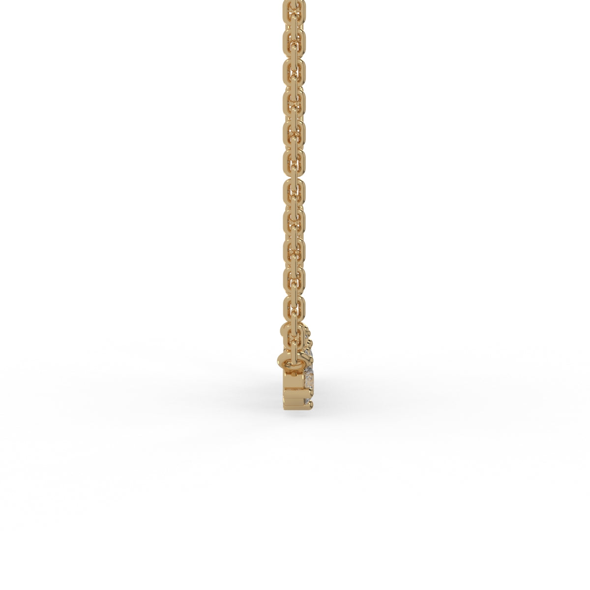 Multi-cut Diamond Bar Pendant