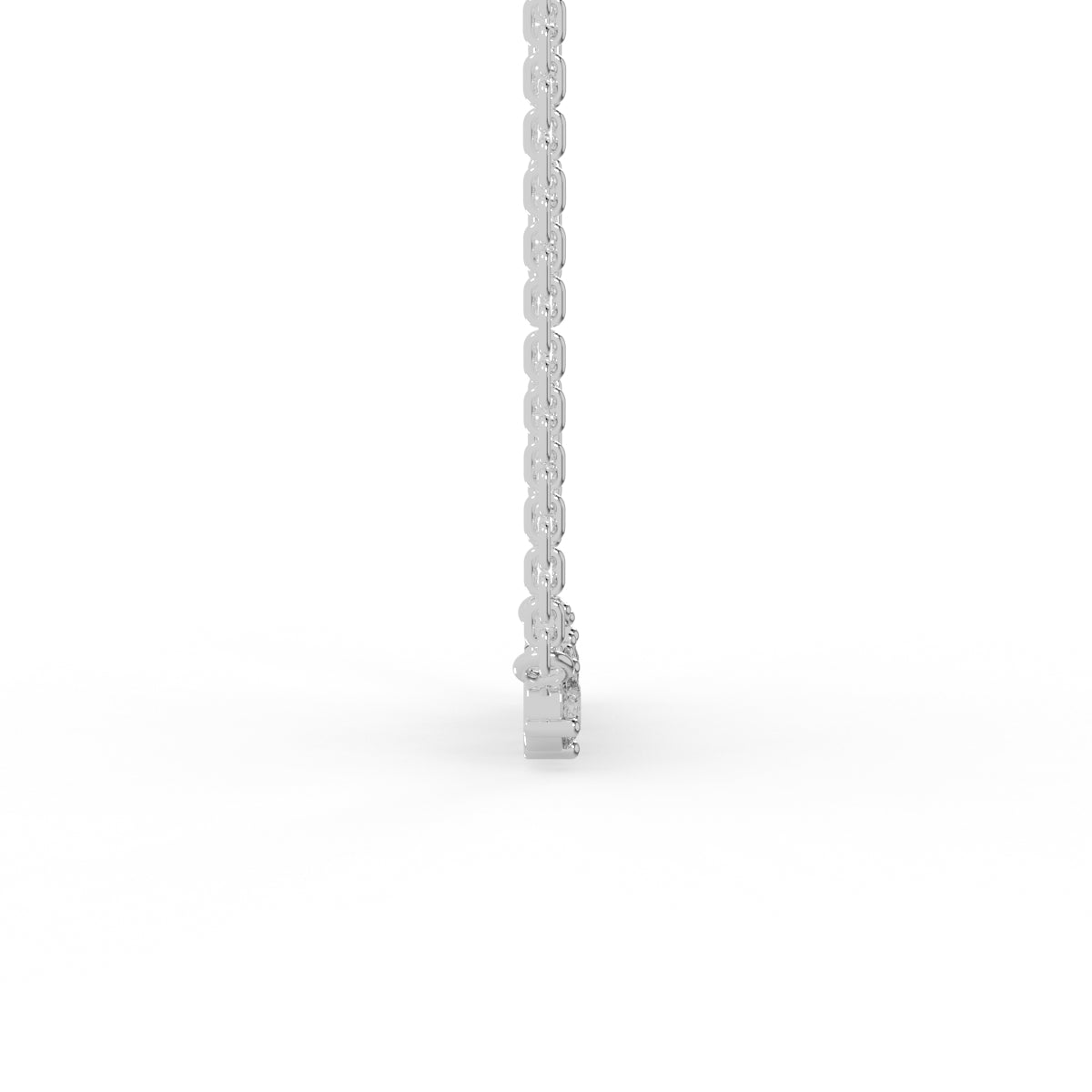 Multi-cut Diamond Bar Pendant