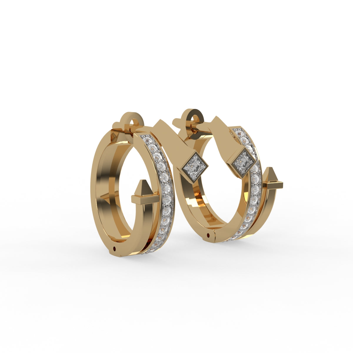 Arrow Luxe Hoops