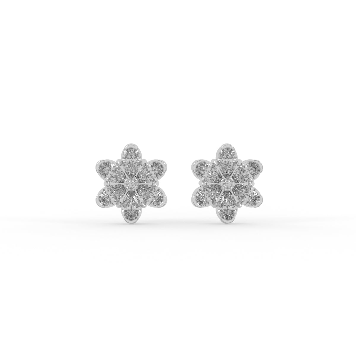 Diamond Petal Stud