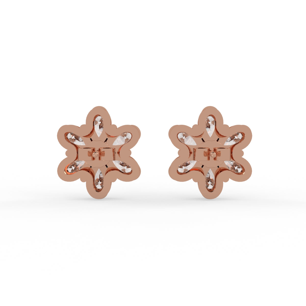 Diamond Petal Stud