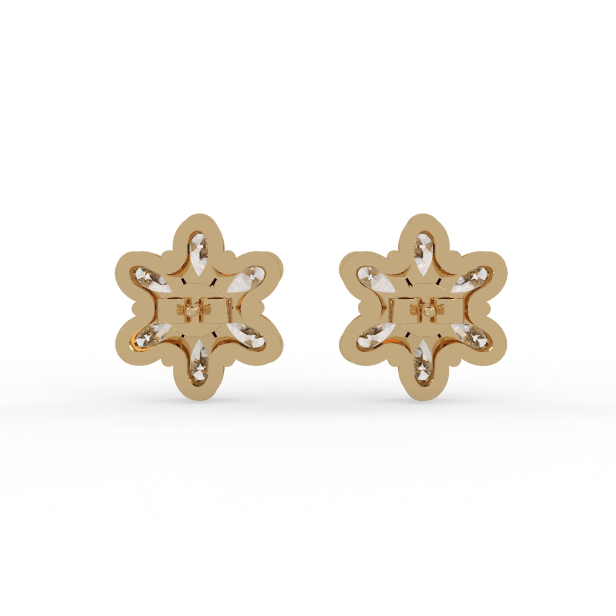 Diamond Petal Stud