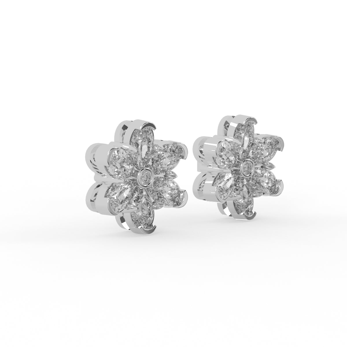 Diamond Petal Stud