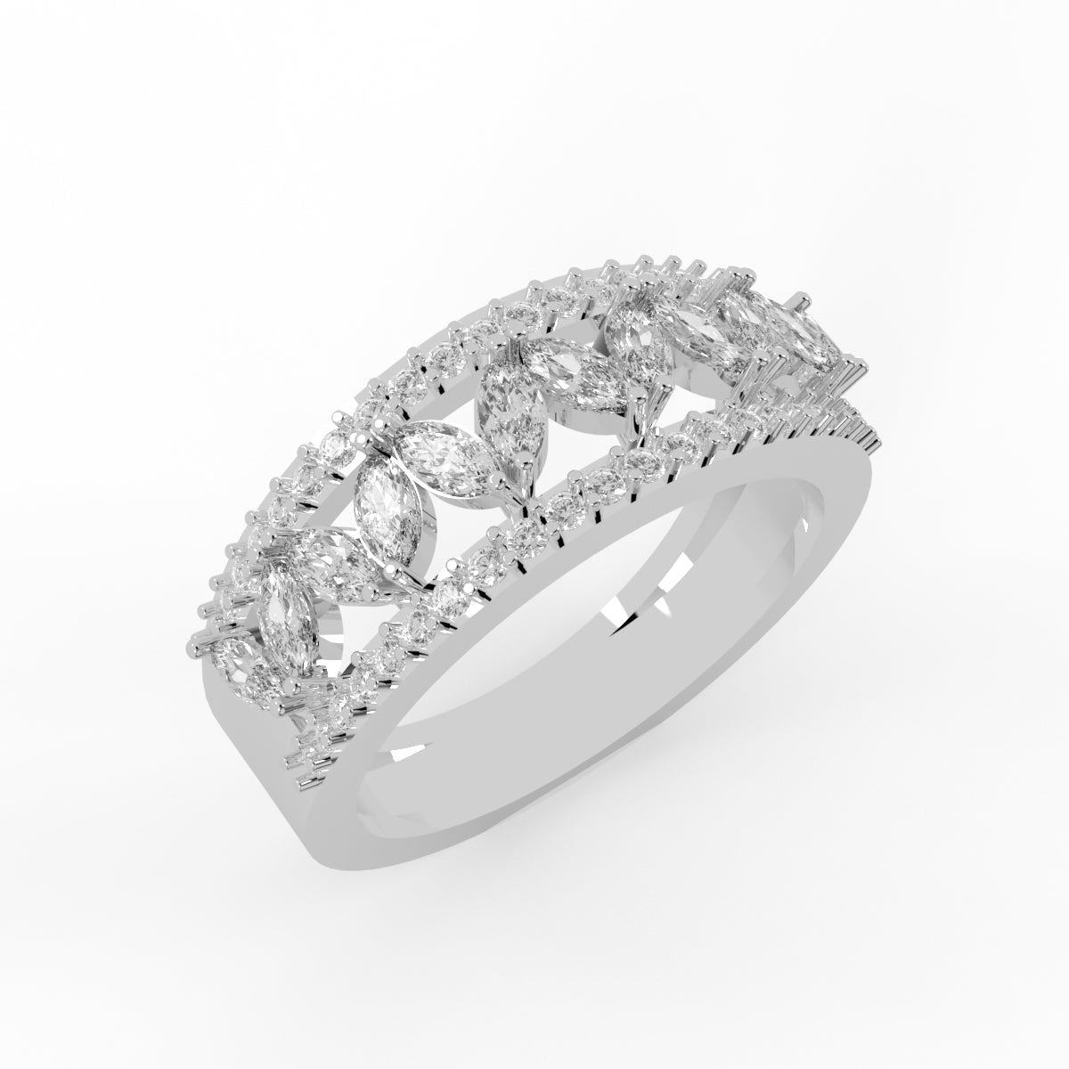 Garden of Sparkle Band Ring