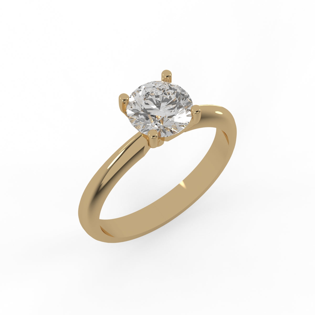 Classic Glow Solitaire Ring