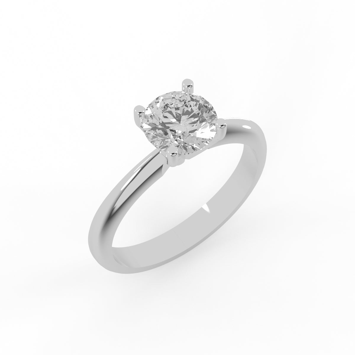 Classic Glow Solitaire Ring