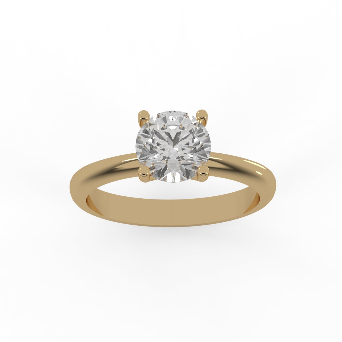 Classic Glow Solitaire Ring