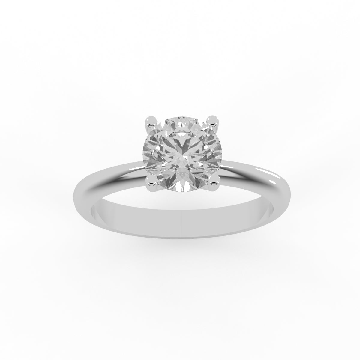 Classic Glow Solitaire Ring