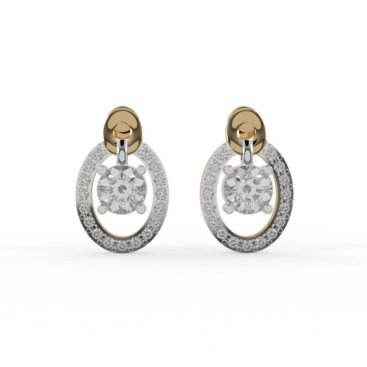 Diamond Aura Drops Earring