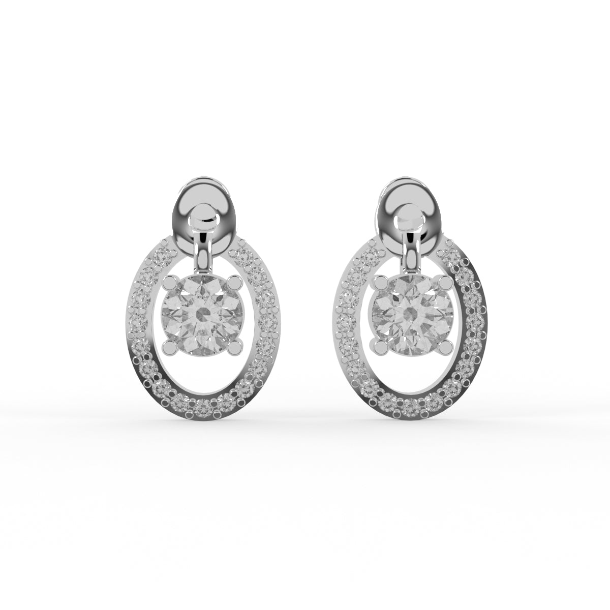 Diamond Aura Drops Earring