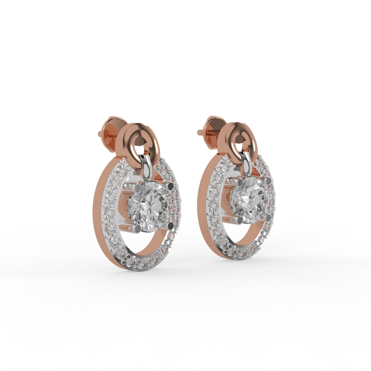 Diamond Aura Drops Earring