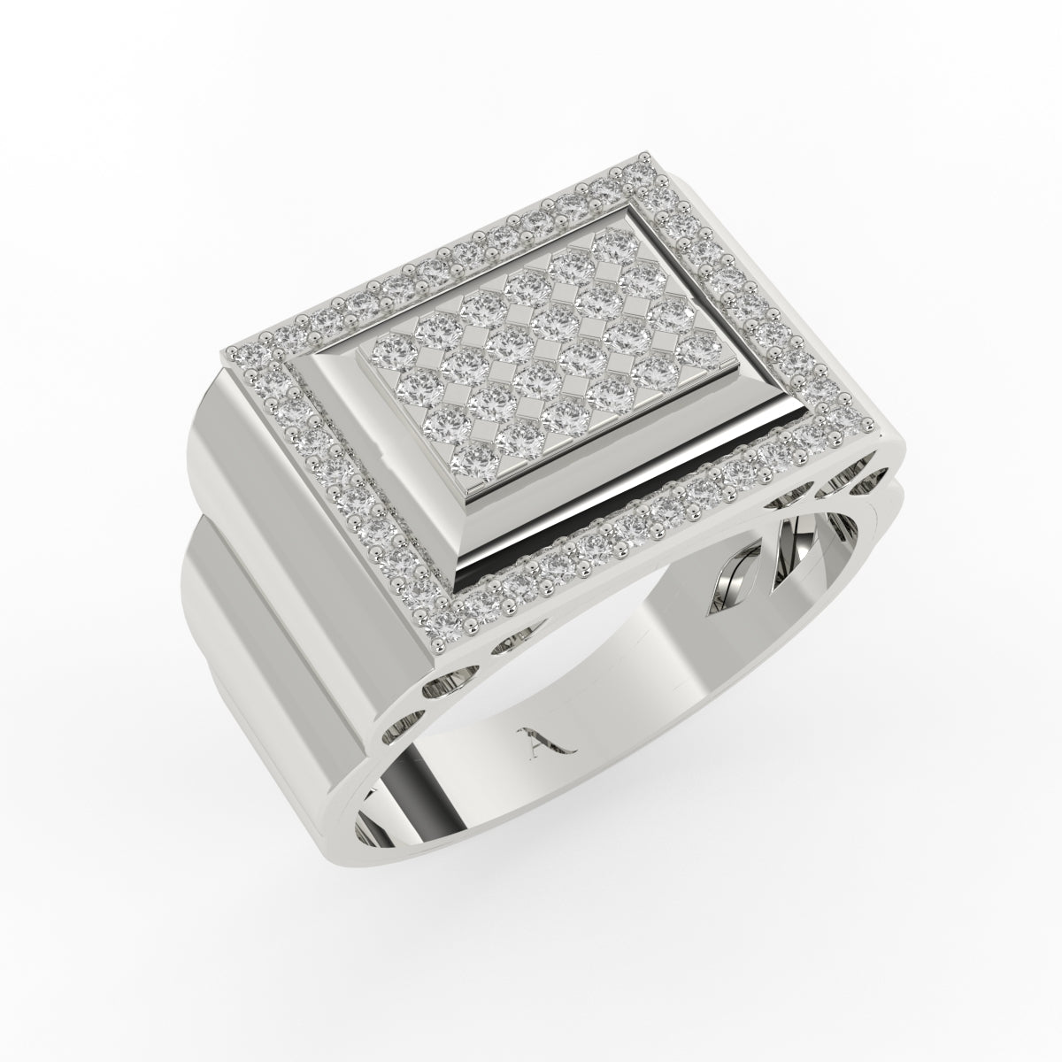Luxurious Halo Diamond Ring For Men