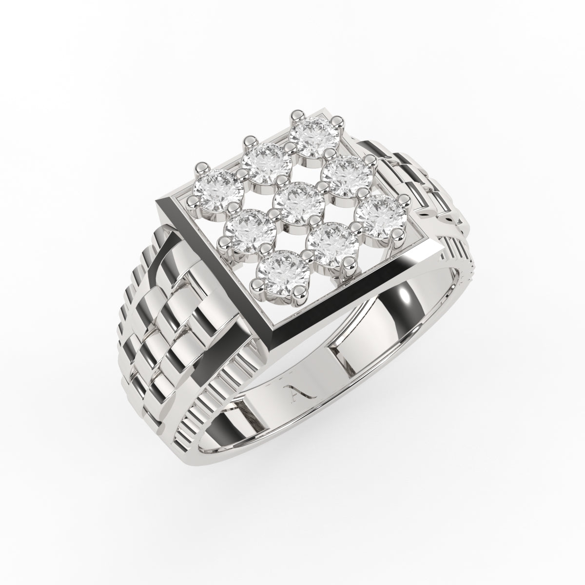 Art Deco Nesting Diamond Ring For Men