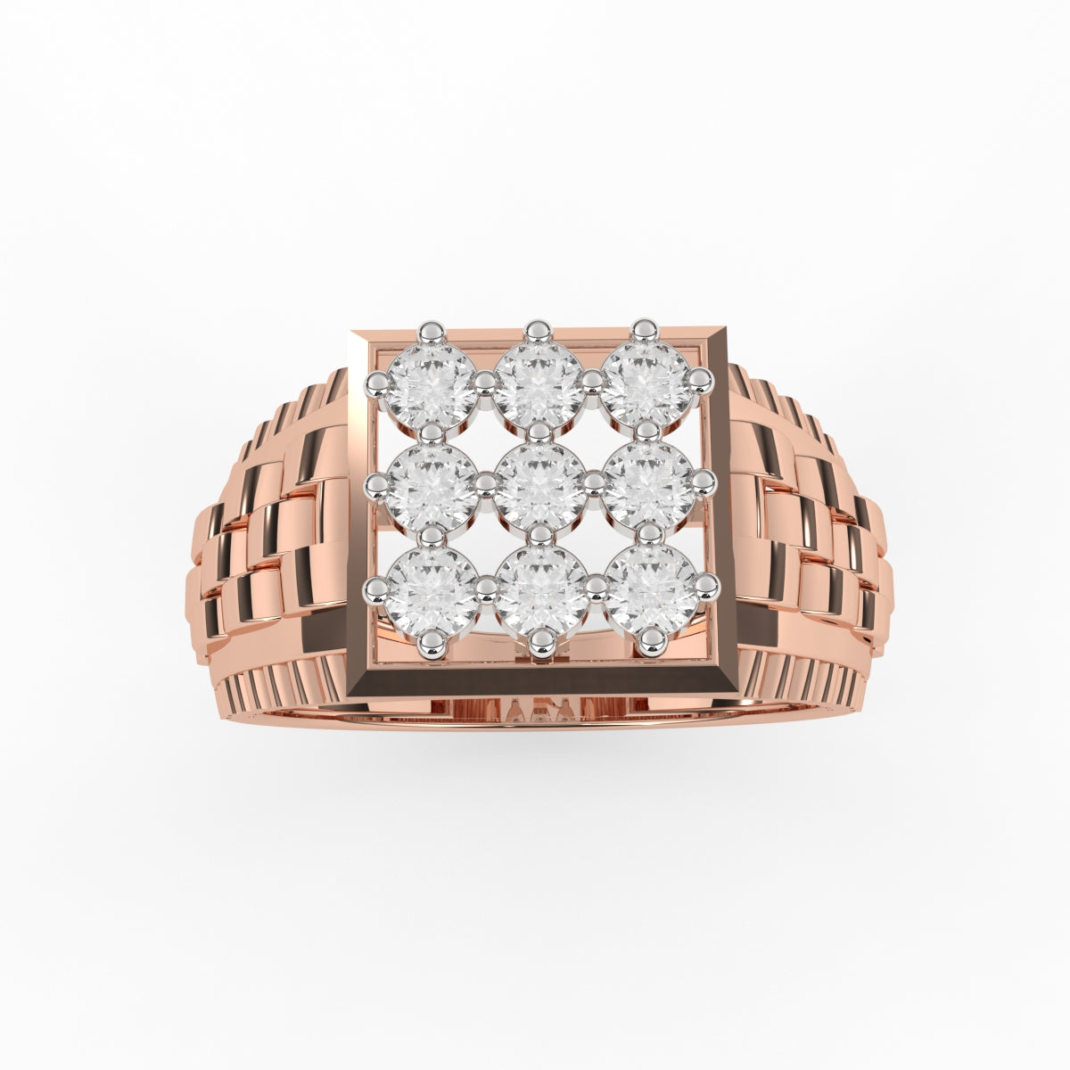 Art Deco Nesting Diamond Ring For Men