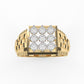 Art Deco Nesting Diamond Ring For Men