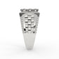 Art Deco Nesting Diamond Ring For Men