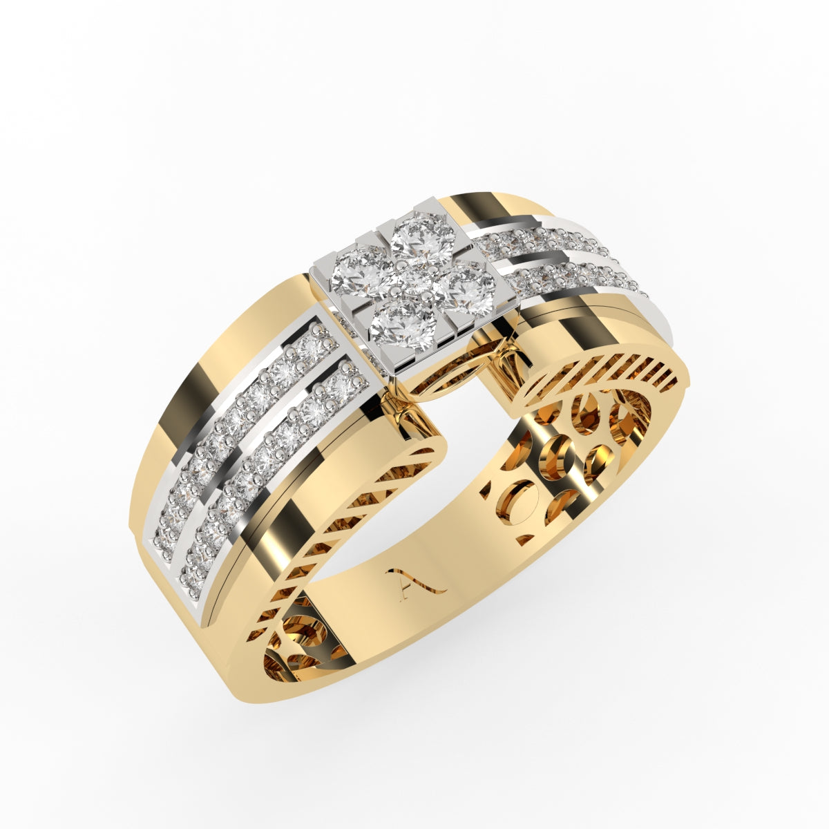 Amazing Diamond Wedding Band For Men