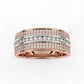 Tripple Row Diamond Band For Men