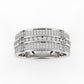 Tripple Row Diamond Band For Men