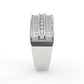 Tripple Row Diamond Band For Men