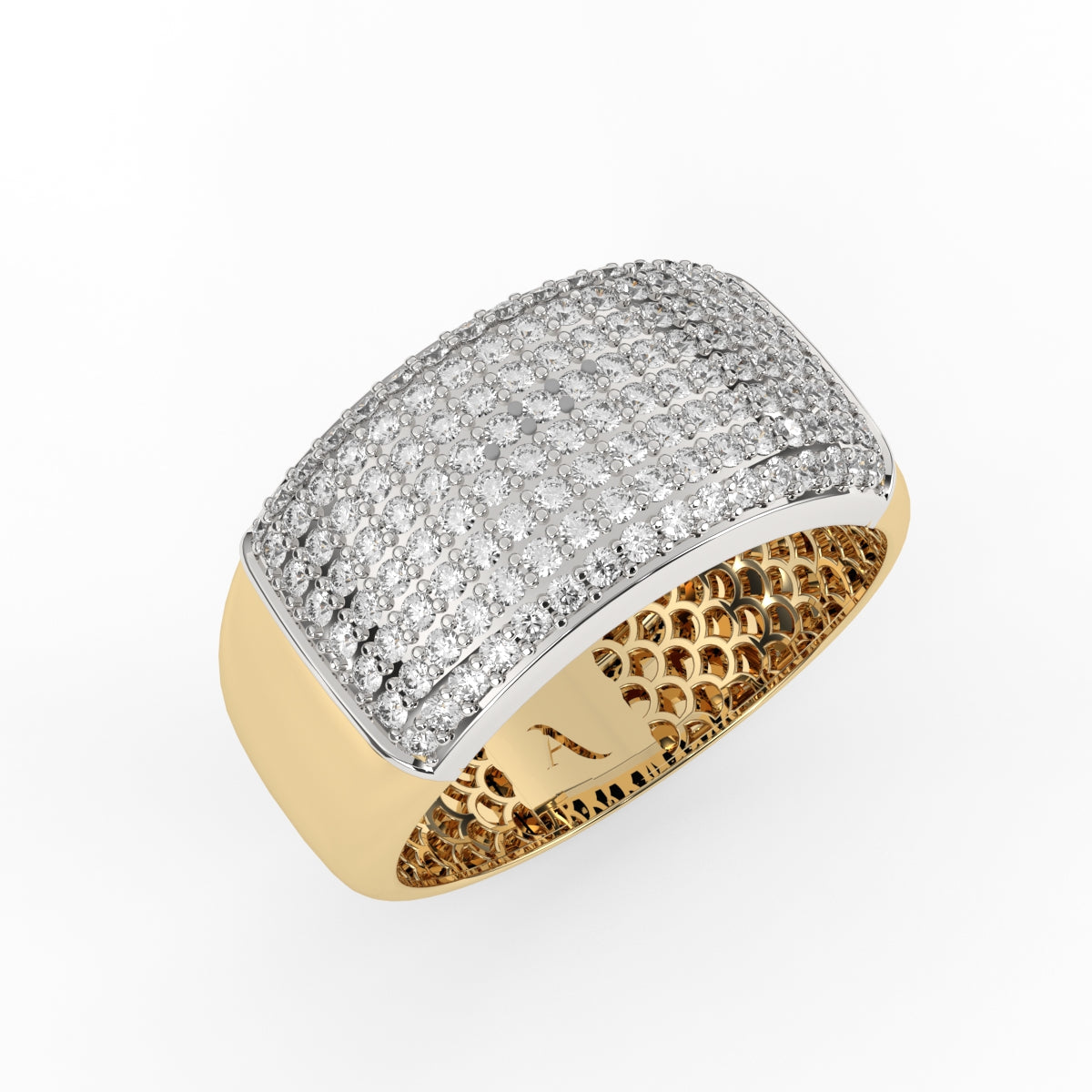Unique Dome Wedding Ring For Men