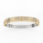 Amazing Three Row Diamond Kada For Men