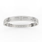 Amazing Three Row Diamond Kada For Men