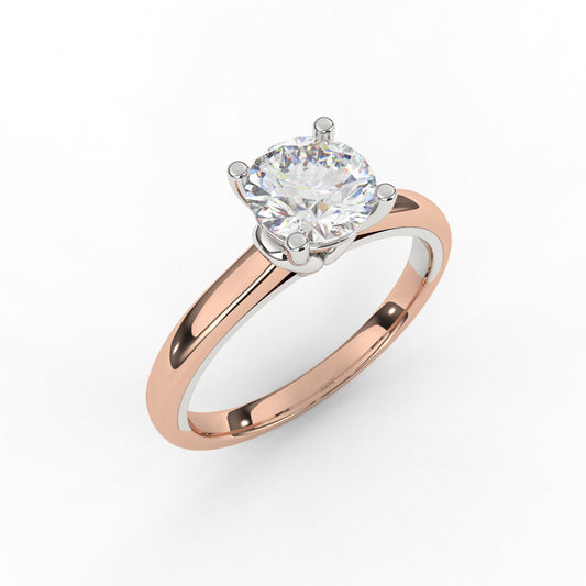 Minimalistic Solitaire Ring